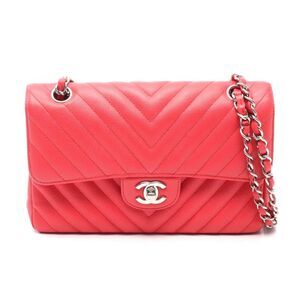 Chanel Caviar Skin Matelasse W Flap Shoulder Bag